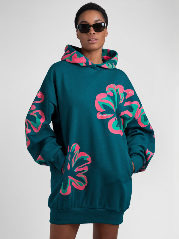 Hoodie dress style best sale