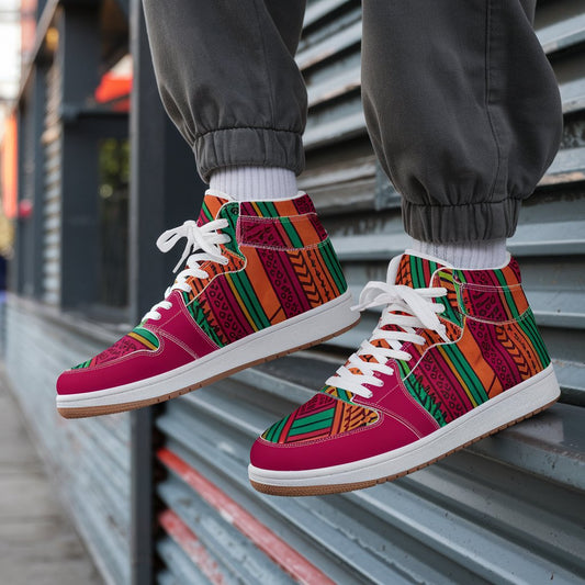 Tribal Rhythm High-Top Sneakers