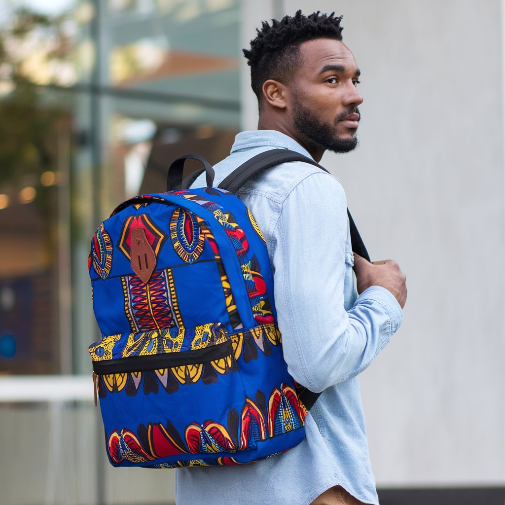 Men's African Legacy Pattern Backpack