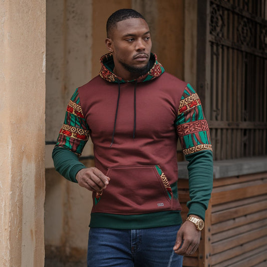 Men's African Tribal Accent Hoodie
